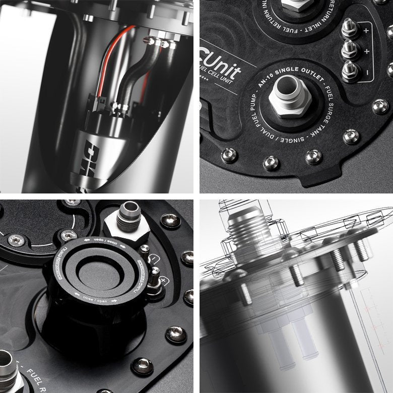 Nuke CFC Unit - Low profile Competition Fuel Cell Unit, with integrated fuel surge tank