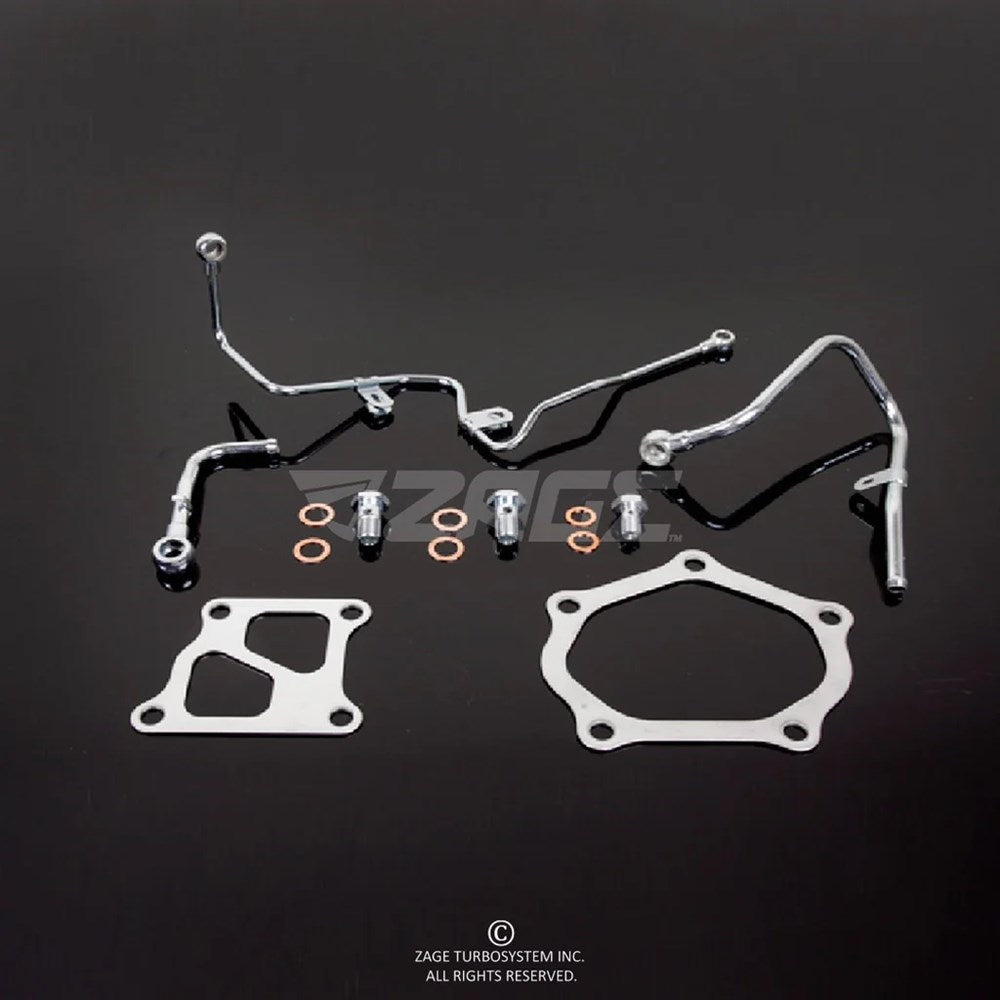 Oil & Water Hard Line Kit With Gaskets for Mitsubishi EVO X Turbos (Order in)