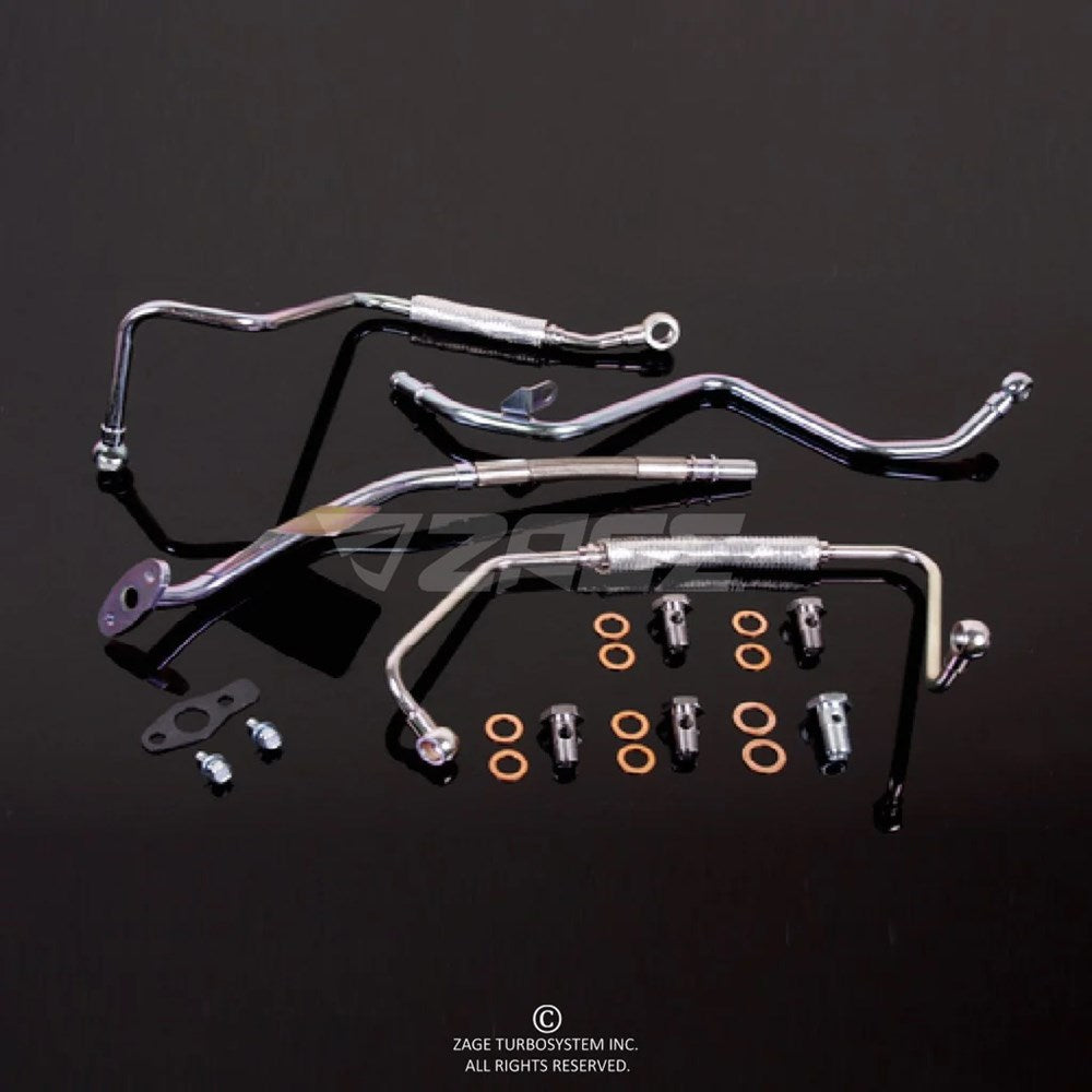 Oil & Water Hardline Kit for MHI TD04 Upgrade Turbo on SAAB 9-3/9-5 2.0T AERO (Order in)
