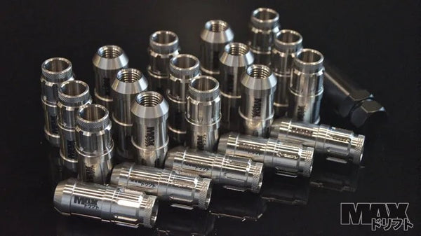 PSM CLEARCOAT STAINLESS Spline Drive Racing Lug Nuts 12x1.25 (Nissan & FRS-BRZ thread)