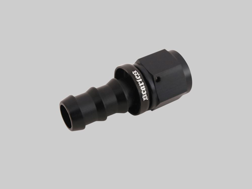 Push Lock Fitting Straight AN10-15.8mm Barb Black