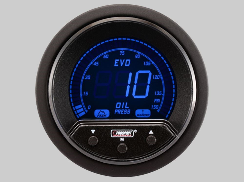 Prosport Oil Pressure Gauge Premium EVO SERIES