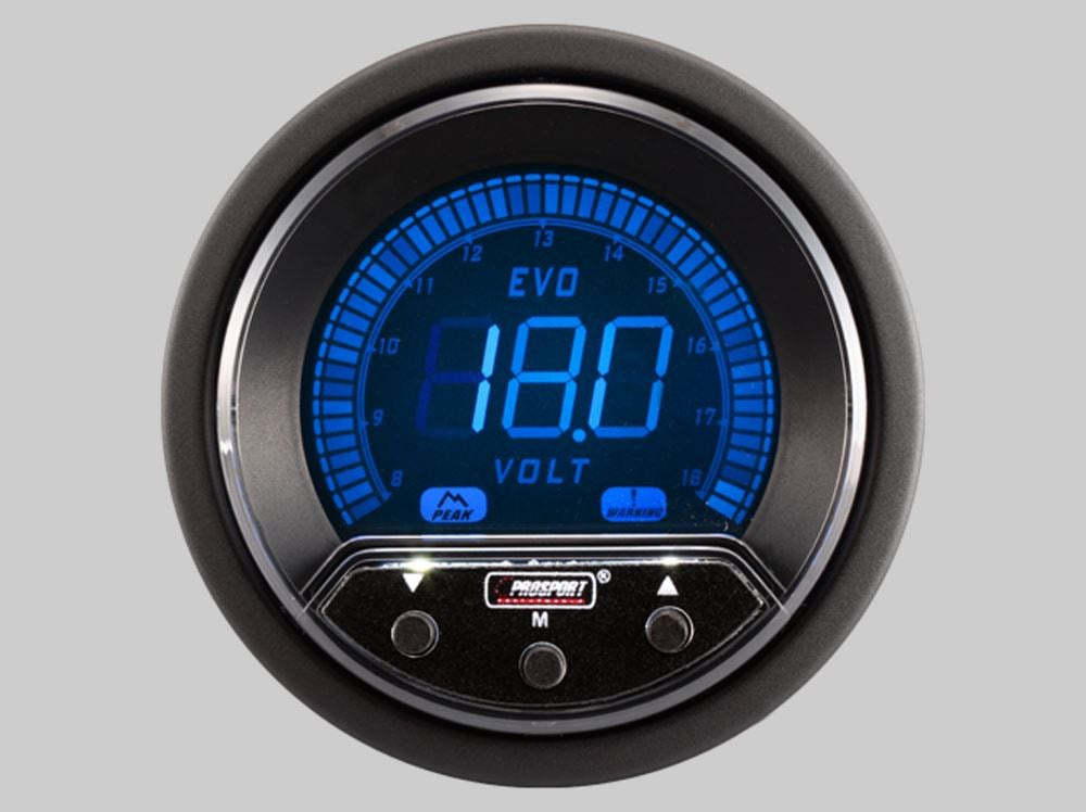 Prosport Voltage Gauge Premium EVO SERIES