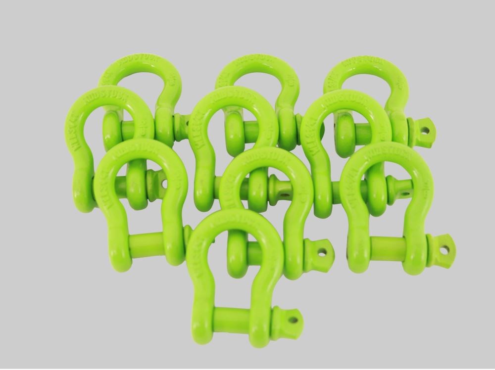 Bow Shackle 6.5T GREEN x10 Pieces