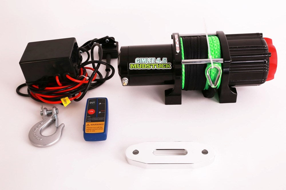 Mudstuck 4500lbs Winch 12V with Dyneema