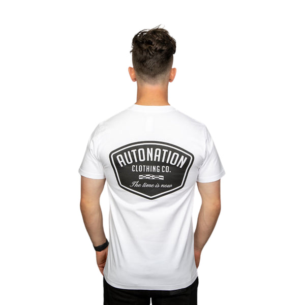 Autonation Mens Check Tee - white