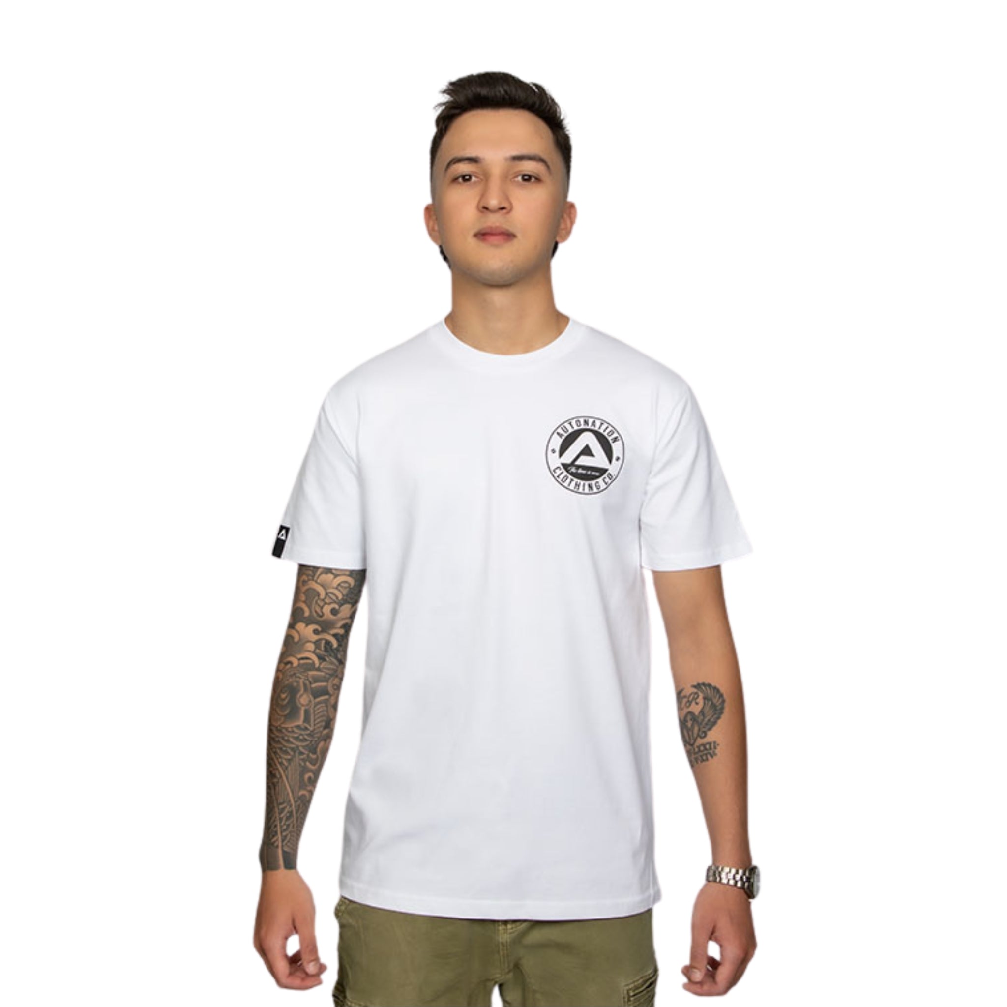 Autonation Mens Coaster Tee - white