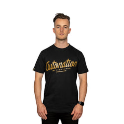 Autonation Mens Italic Tee - black