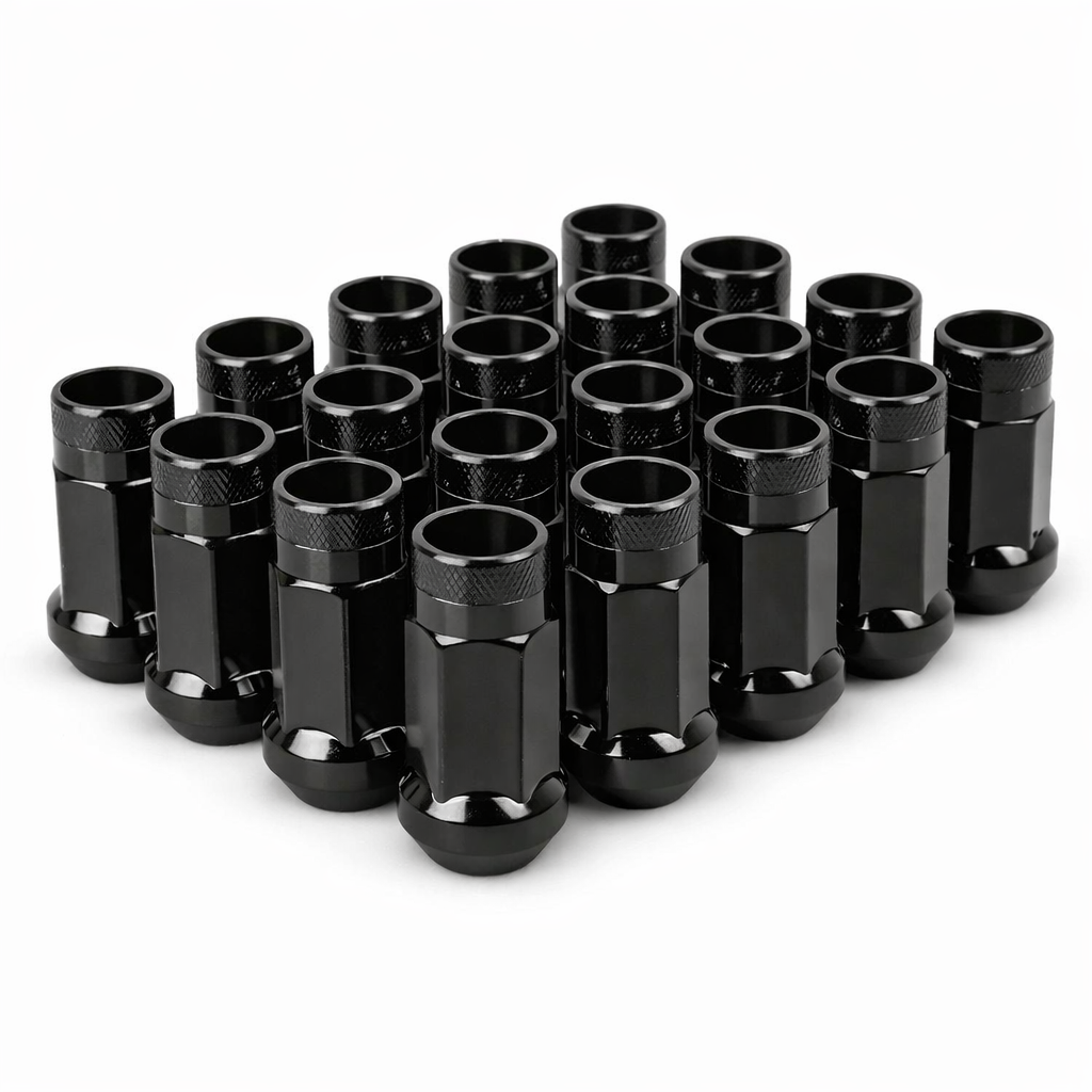 M12x1.5 Extend Rim Wheel Tuner Lug Nut - Black