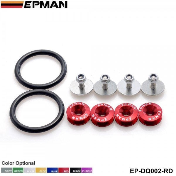 EPMAN Quick Release Fender Washer Fasteners Red