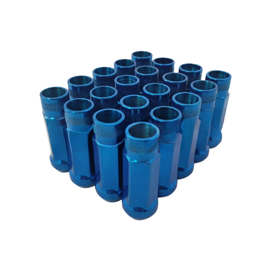 GKTECH M12X1.5 BLUE OPEN ENDED LUG NUTS (PACK OF 20) (Order in)