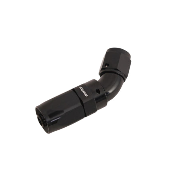 Hose Fitting AN8 Swivel End 45 Degree - Black