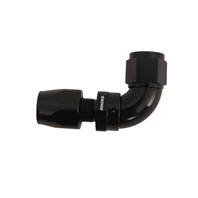 Hose Fitting AN10 Swivel End 90 Degree - Black