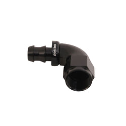 Hose Fitting AN6 Push Lock 90 Degree Black