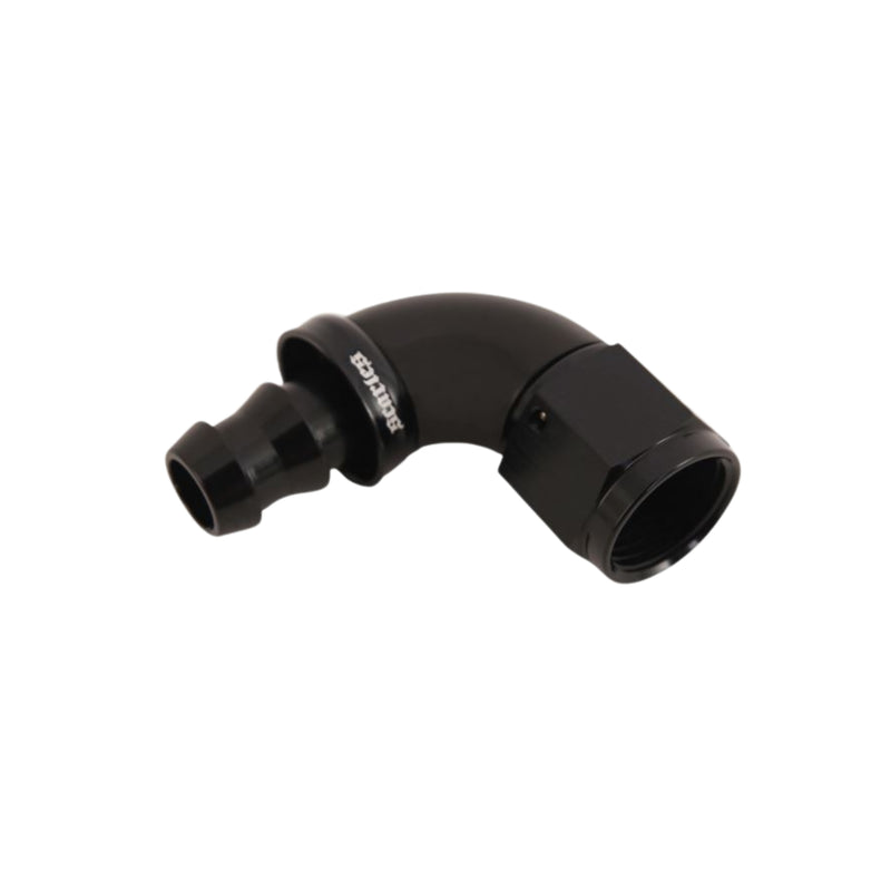 Hose Fitting AN10 Push Lock 90 Degree - Black