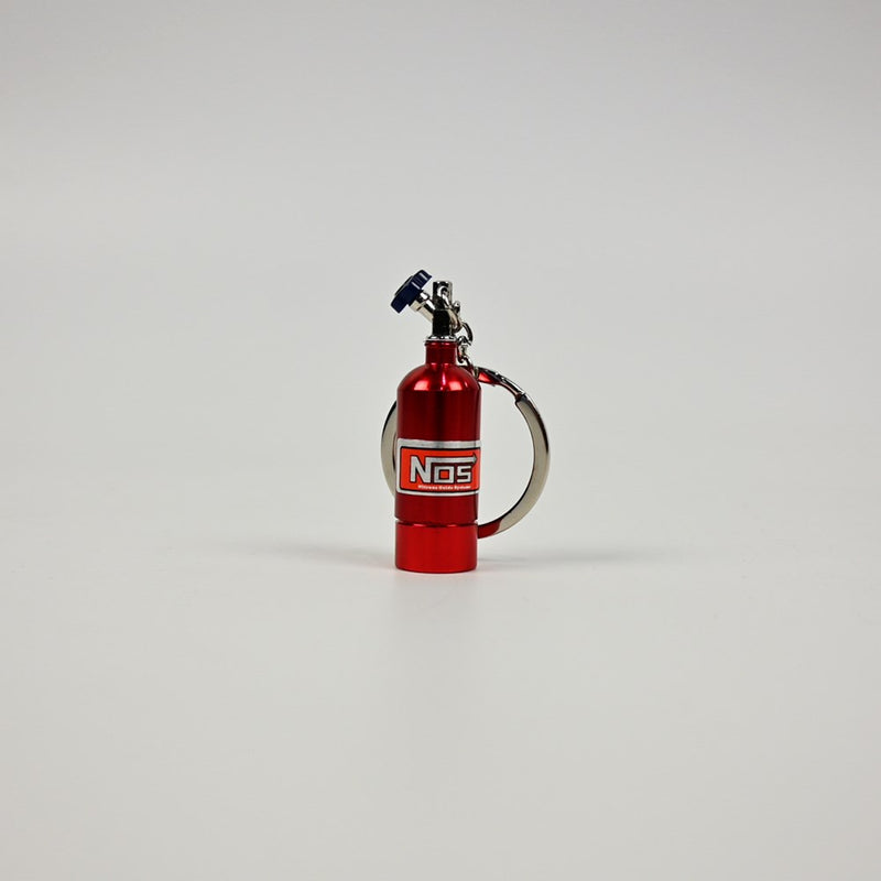 NOS Bottle Keychain with LED - Red