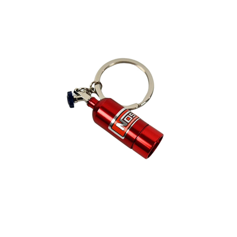 NOS Bottle Keychain with LED - Red