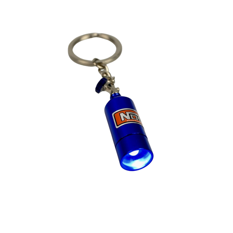 NOS Bottle Keychain with LED - Red