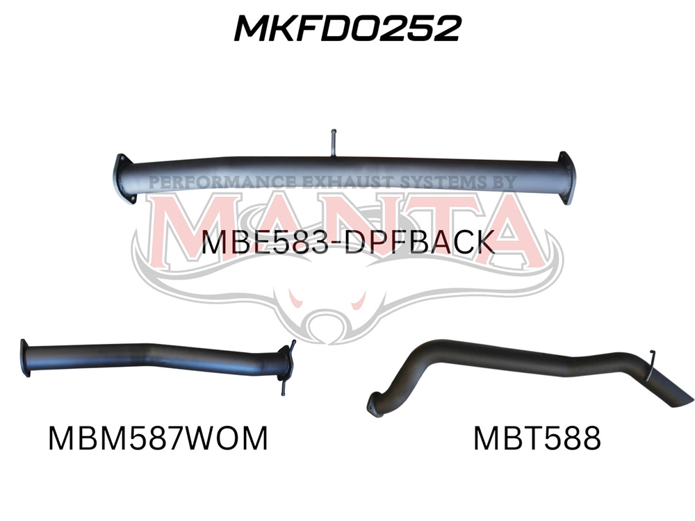 Ford PX2 & PX3 Ranger 3in DPF Back