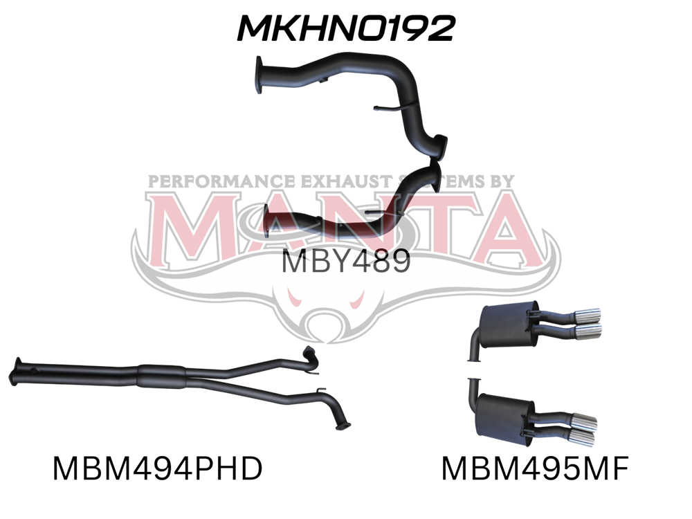 Holden Commodore VE Ute & Maloo 2.5in Catback Hotdog/Muffler