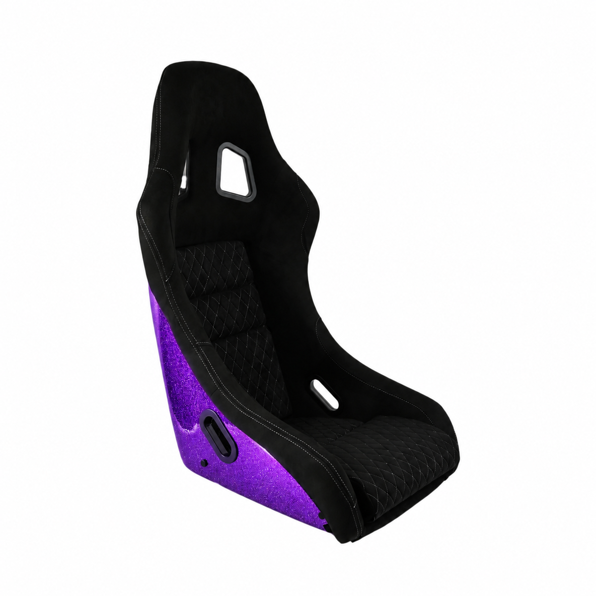 Bucket Seat Fixed - Pro Suede purple glitter back