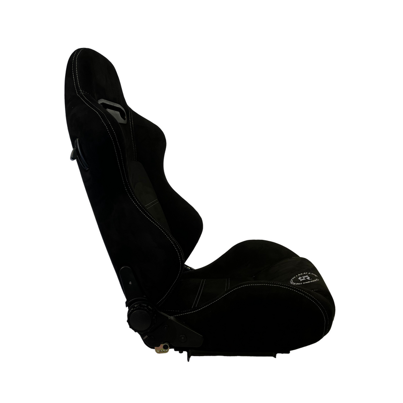 Bucket Seat Reclinable - Black Suede