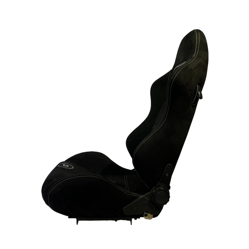 Bucket Seat Reclinable - Black Suede