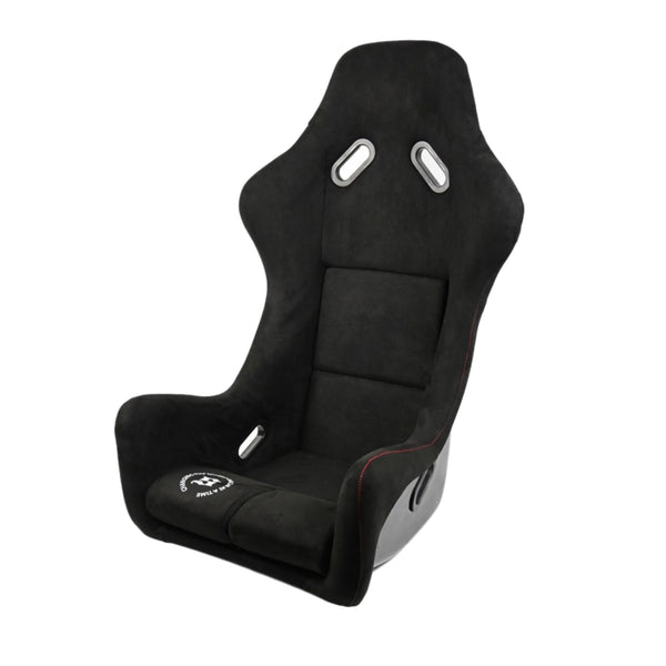 Bucket Seat - Black with Red Stitching Suede (Pro Style)