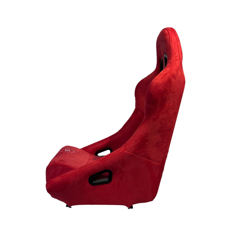 Bucket Seat - Red Suede Entry