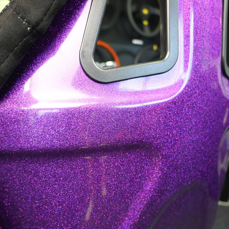 Bucket Seat Fixed - Pro Suede purple glitter back