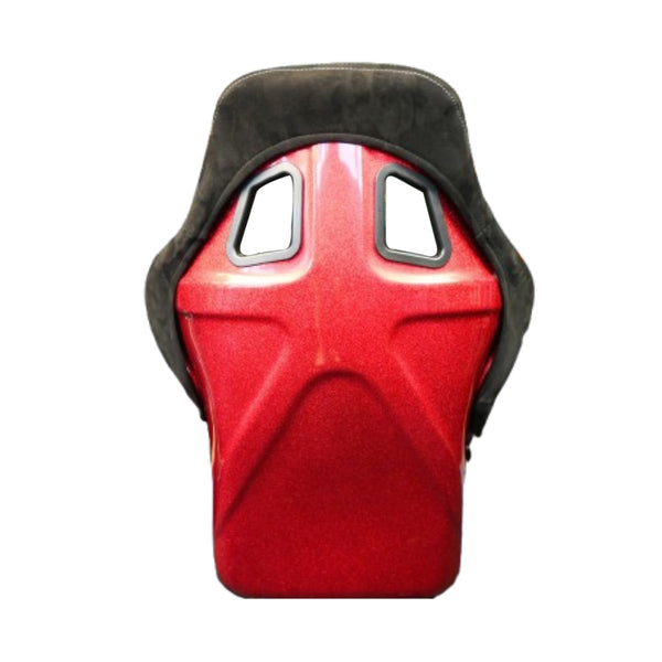 Bucket Seat Fixed - Pro Suede Checker Black, red glitter back