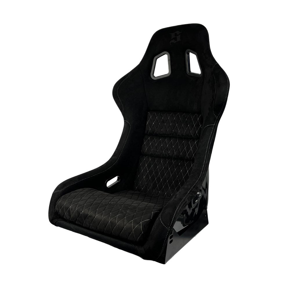 Bucket Seat - Black Checker Fabric (Large)