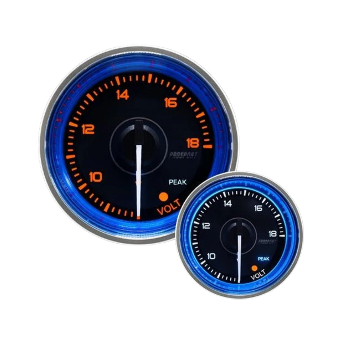 Prosport Volt Gauge 52mm Crystal Blue Series