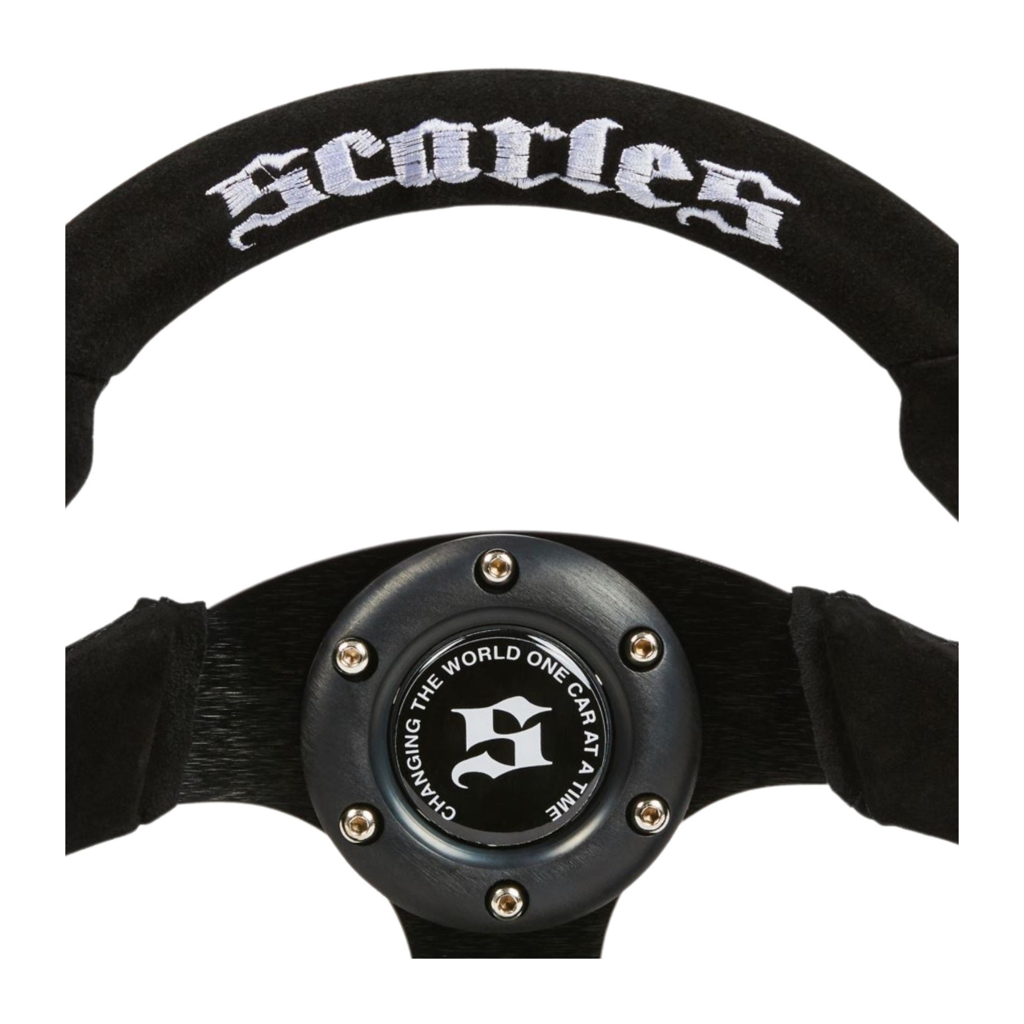 Box Racer Suede Steering Wheel - 280mm