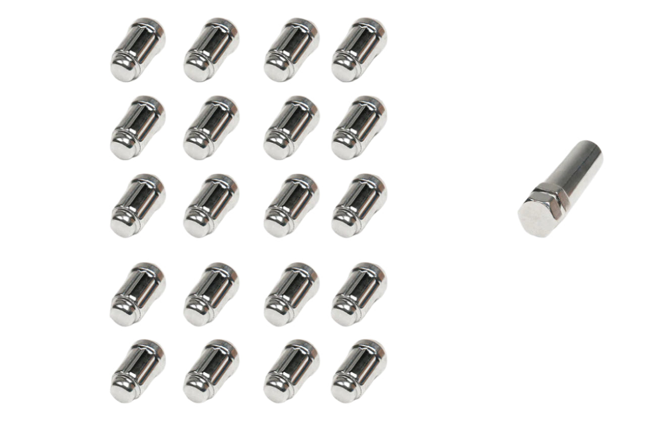 6 Spline Chrome Wheel Nuts 12x1.25 (Individual)