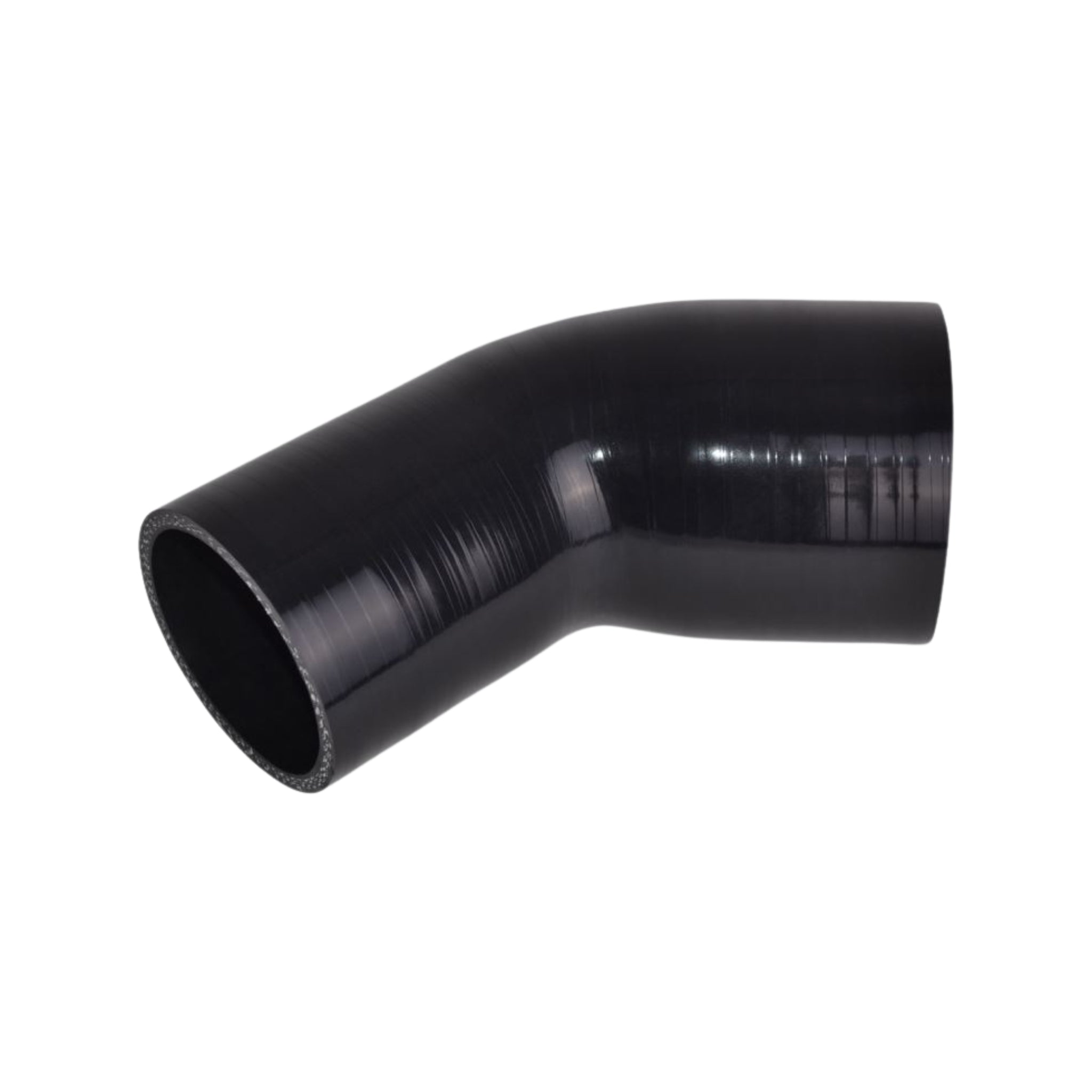 Silicone Hose 4.0"-2.5" 45 degree reducer black *SCARLES*