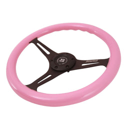 Baby Pink Mahogany Steering Wheel 340mm