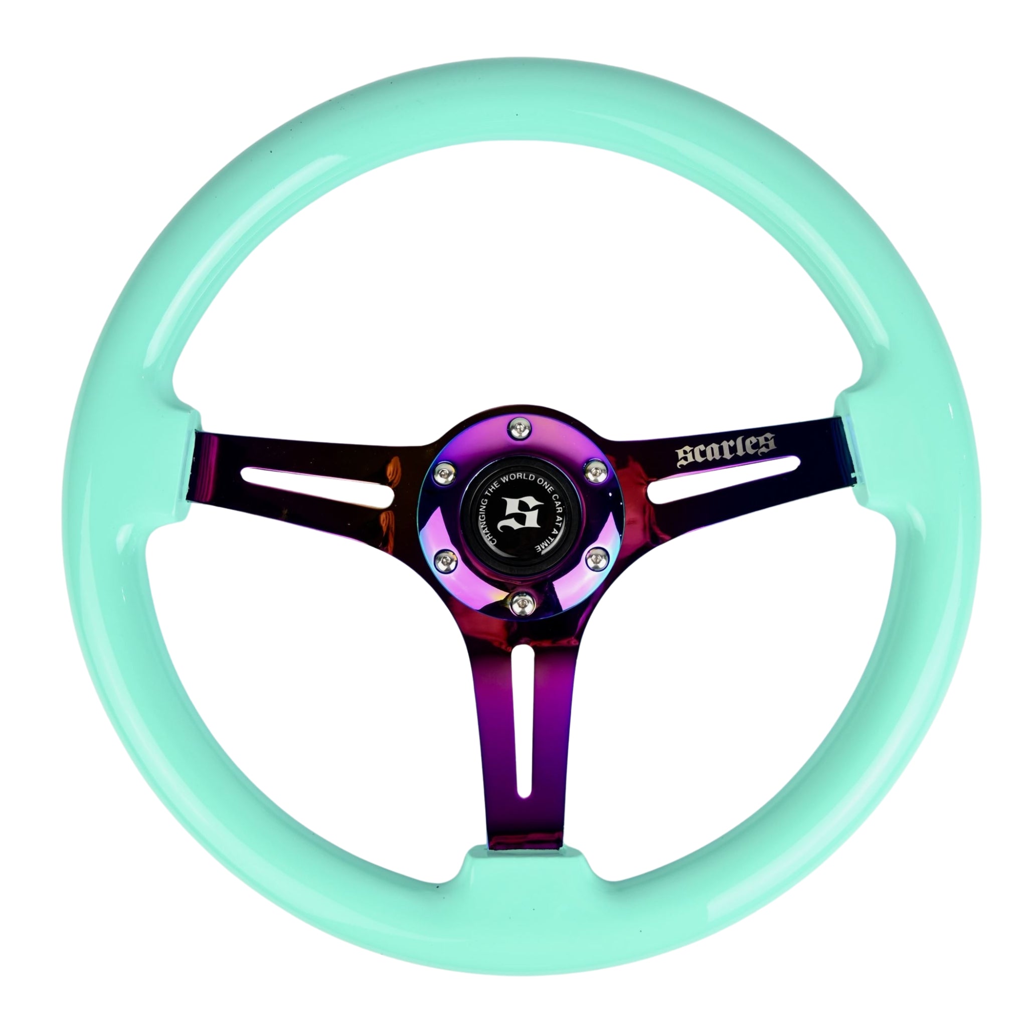 Scarles Minty Neo Chrome Steering Wheel