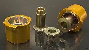 PSM Tesla model 3 coilover to FLCA bearing, offset for super steering angle (Order in)