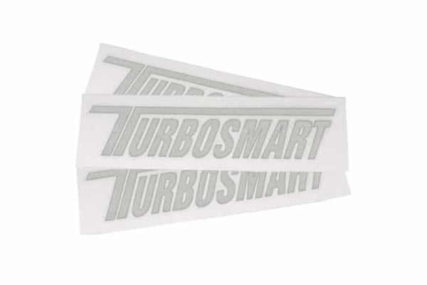 Turbosmart TS Car Decal - White 200mm x 45mm (Order in)