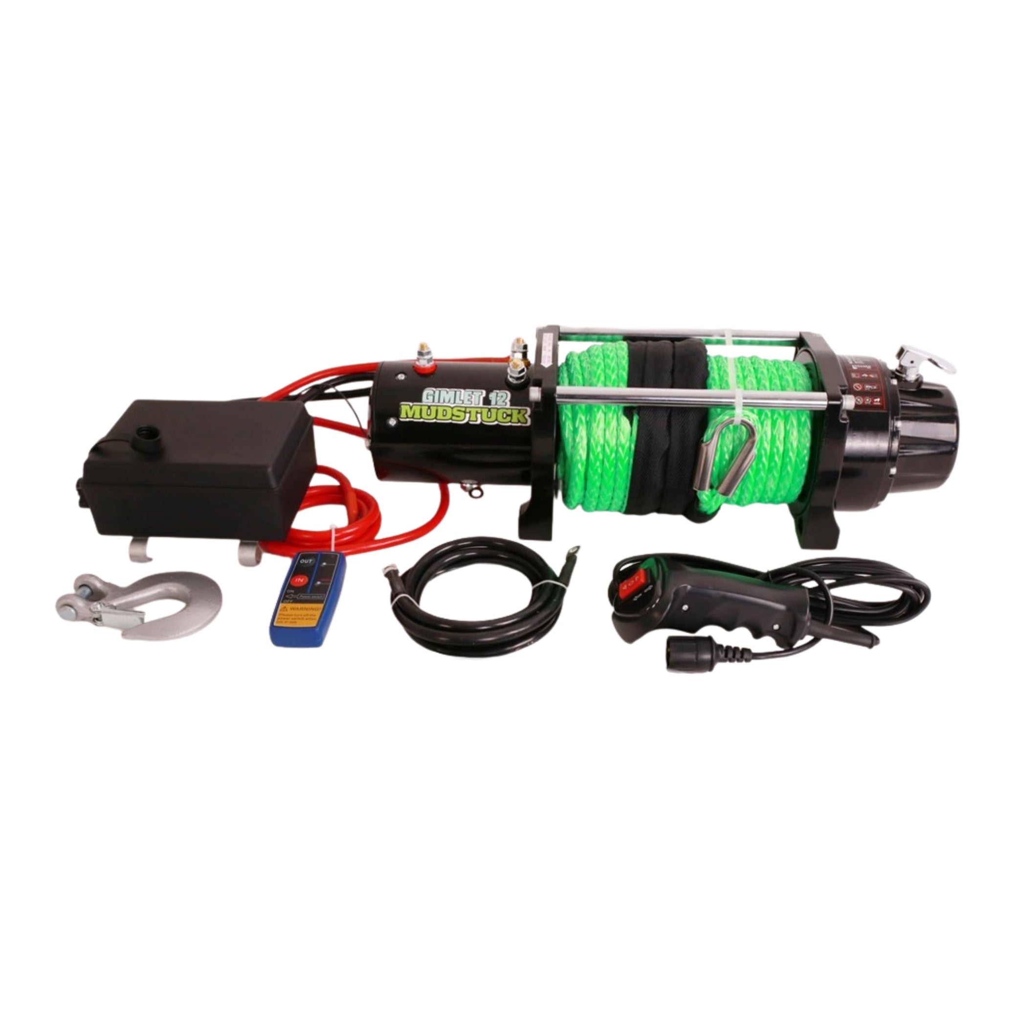Mudstuck 12000lbs Winch 12V with Dyneema