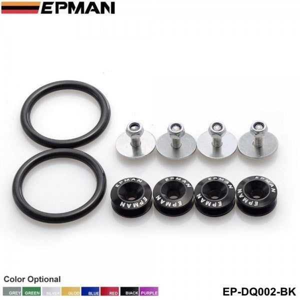 EPMAN Quick Release Fender Washer Fasteners Black