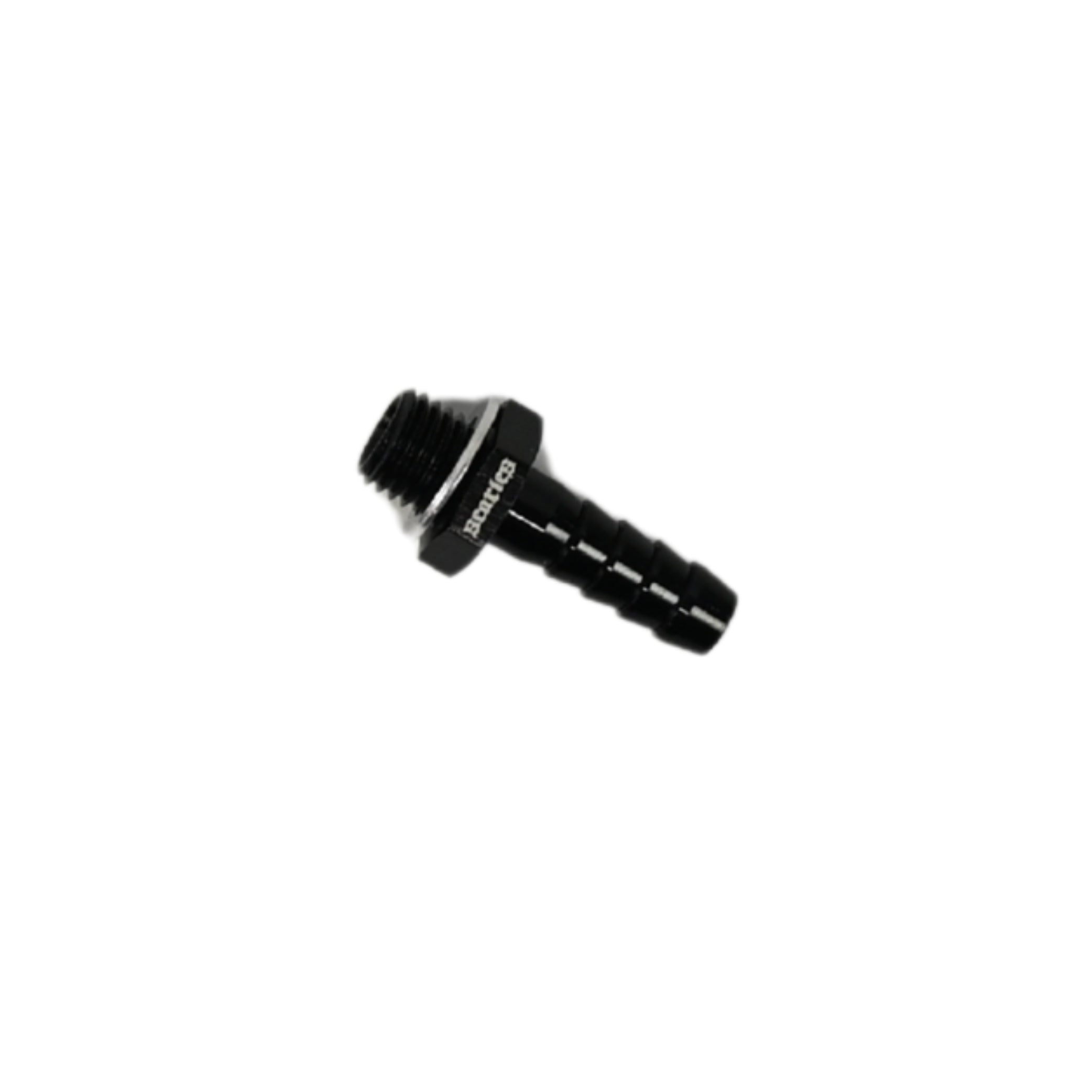 Hose Fitting Metric Male to Barb Fitting M12x1.5 - 9.5mm Black