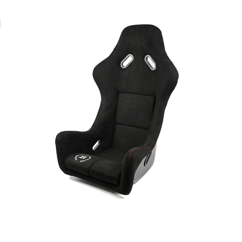 Bucket Seat - Black with Red Stitching Suede (Pro Style)