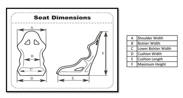 Bucket Seat Reclinable - Premium Style Black