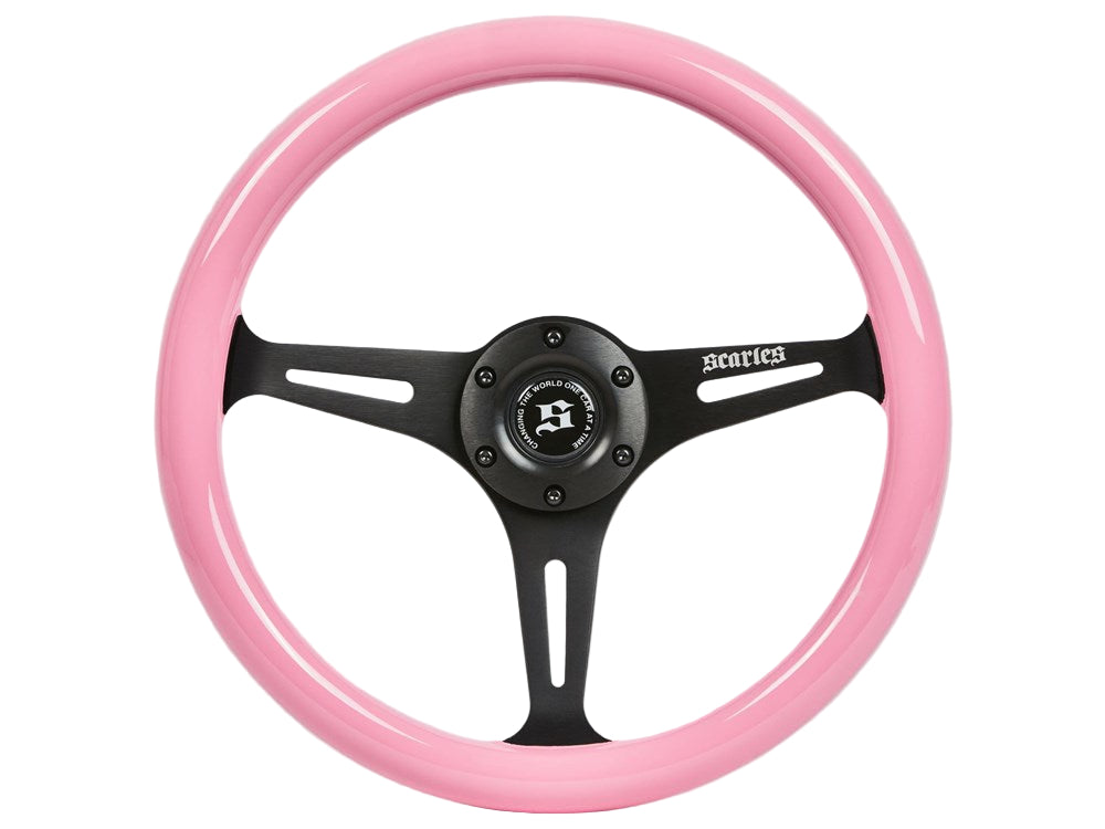 Scarles Wooden Steering Wheel - Pink