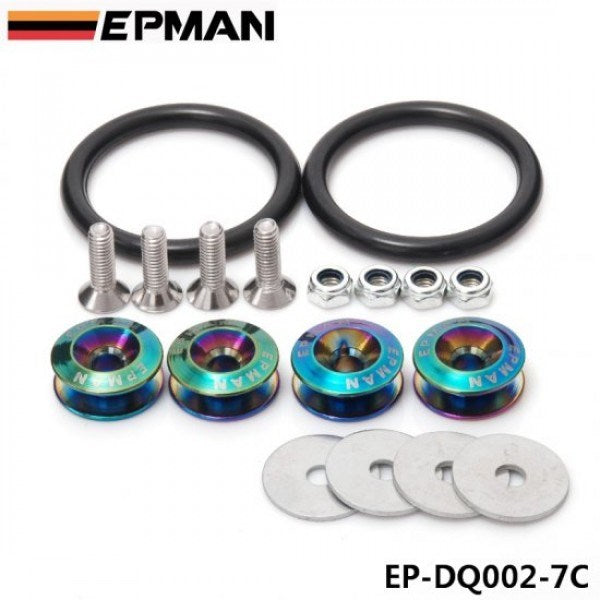 EPMAN Quick Release Fender Washer Fasteners Neo Chrome