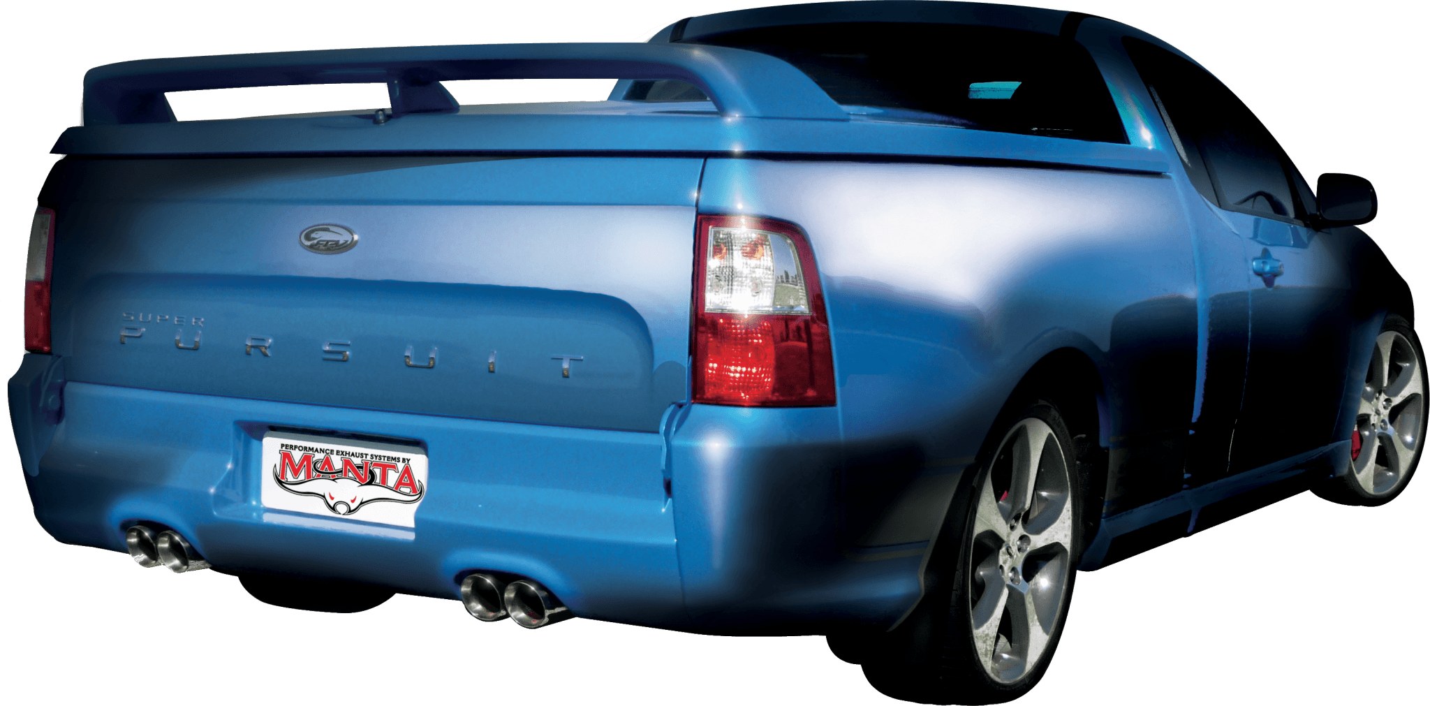 Ford Falcon FG 5.4L V8 Ute (Including XR8, FPV models). Optional exhaust exit out both driver & passenger side.