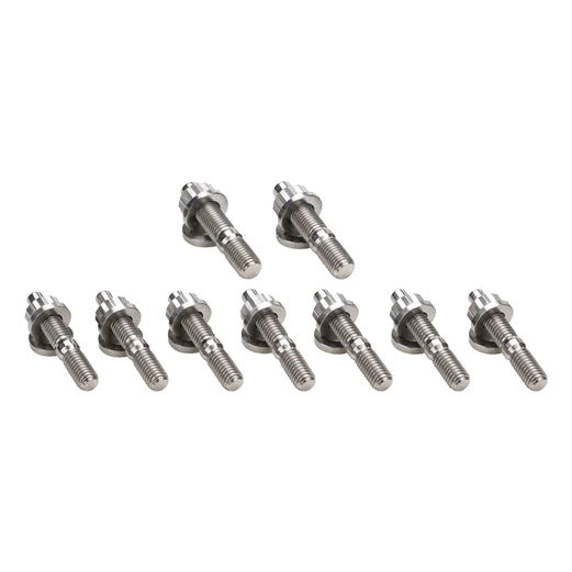 PROFLOW EXHAUST MANIFOLD STUD KIT, TITANIUM, FOR MITSUBISHI, 4G63, EVO 1-9, M10X1.25/M8X1.25