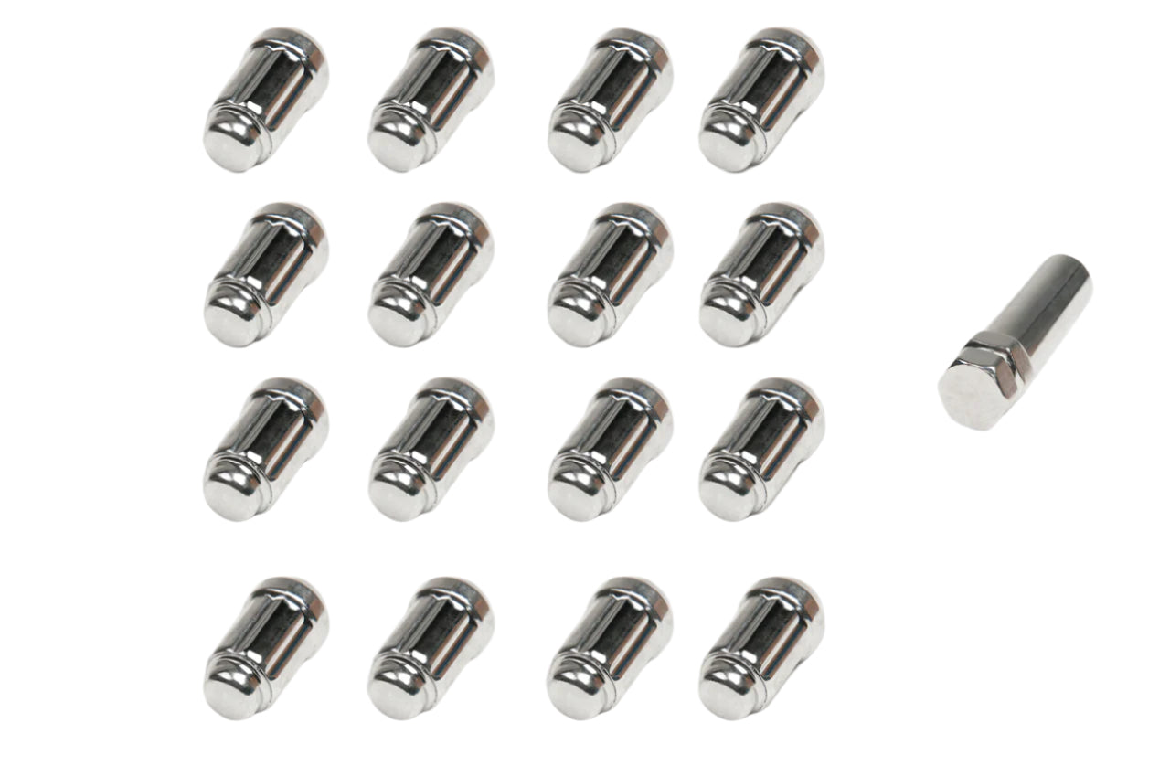 6 Spline Chrome Wheel Nuts 12x1.5 16 Set (4 STUD)